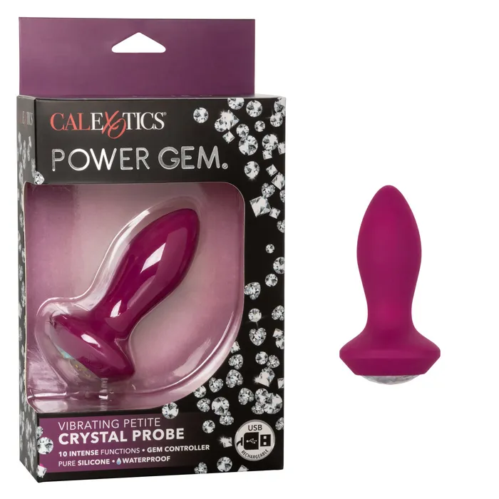 Castle Megastore Anal Power Gem Vibrating Petite Crystal Probe Purple