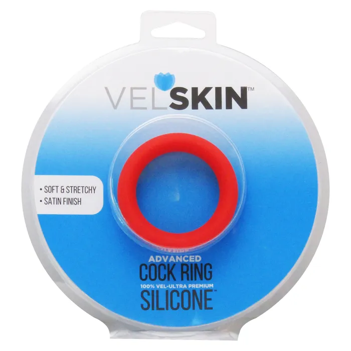 Castle Megastore Male Sex Toys Velskin Advanced Red Cock Ring