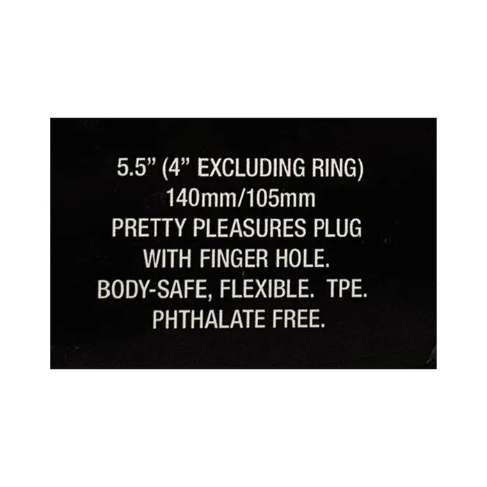 Castle Megastore Pretty Pleasures Large Butt Plug Anal