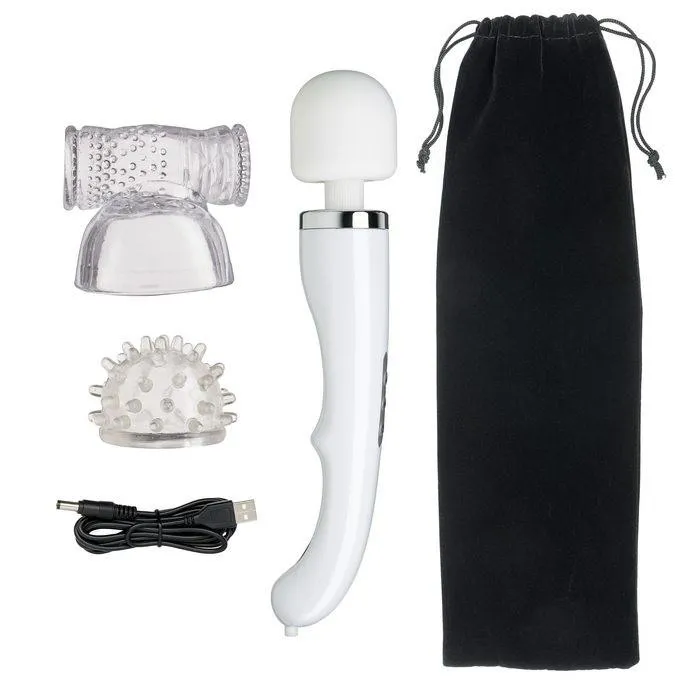 Cloud 9 Female Sex Toys Powerful 30 Function Rechargeable Vibrating Wand Kit