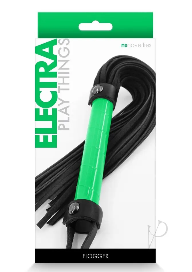 Couples Electra Play Things Flogger Green Electra Play Things