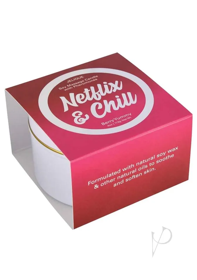 Couples Jelique Massage Candle Netflix and Chill 4oz