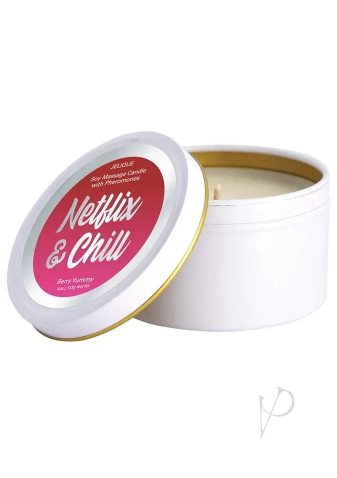 Couples Jelique Massage Candle Netflix and Chill 4oz Couples Jelique Massage Candle Netflix and Chill 4oz
