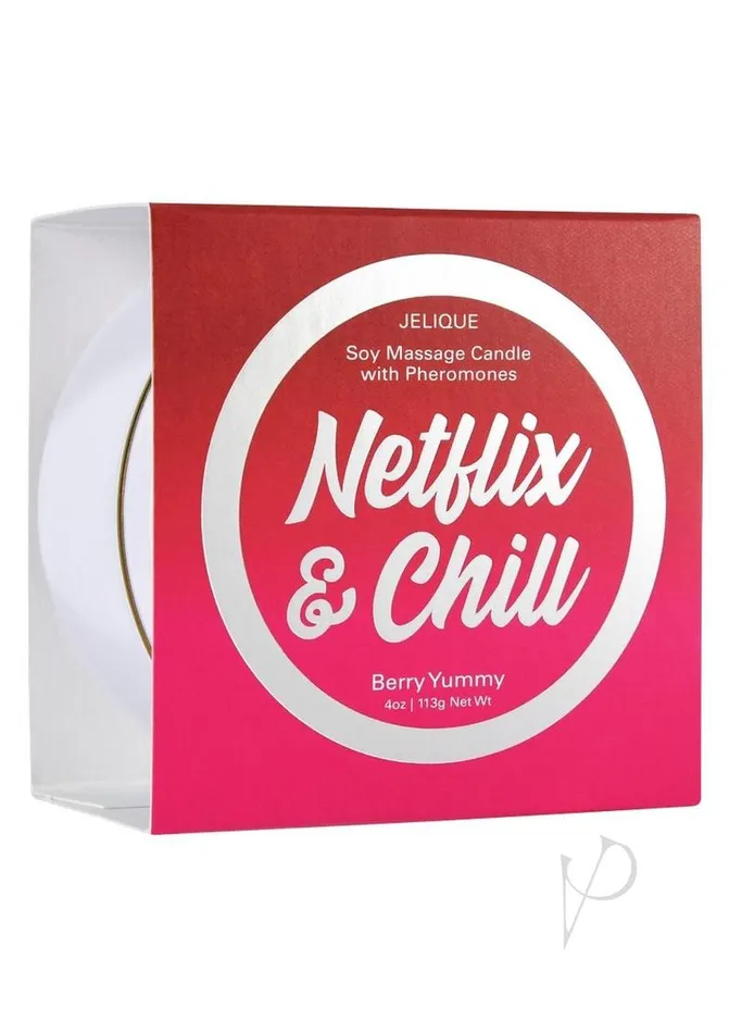Couples Jelique Massage Candle Netflix and Chill 4oz Couples Jelique Massage Candle Netflix and Chill 4oz