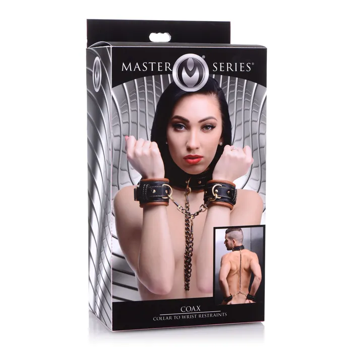 Couples XR Brands Coax Collar To Wrist Restraints