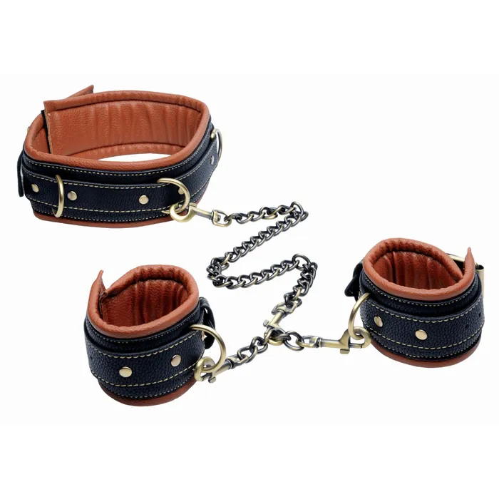 Couples XR Brands Coax Collar To Wrist Restraints
