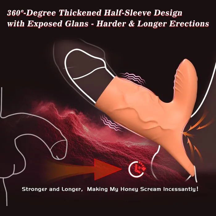 CupidSecrets Male Sex Toys Vibrating White Bulge Penis Sleeve CupidSecrets Male Sex Toys Vibrating White Bulge Penis Sleeve