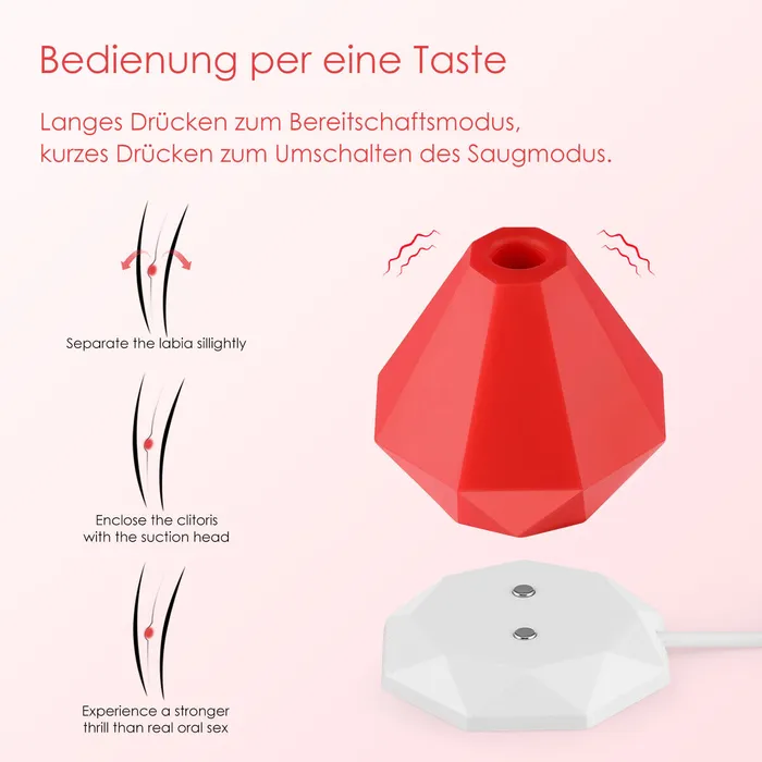 CupidSecrets Vibrators Diamond Sucking Vibrator