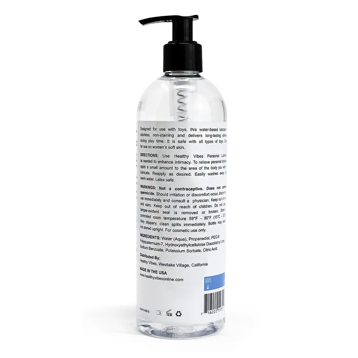 CupidSecrets Vibrators Water Based Personal Lubricant 16 oz by Healthy Vibes Intimate Lube for Couples