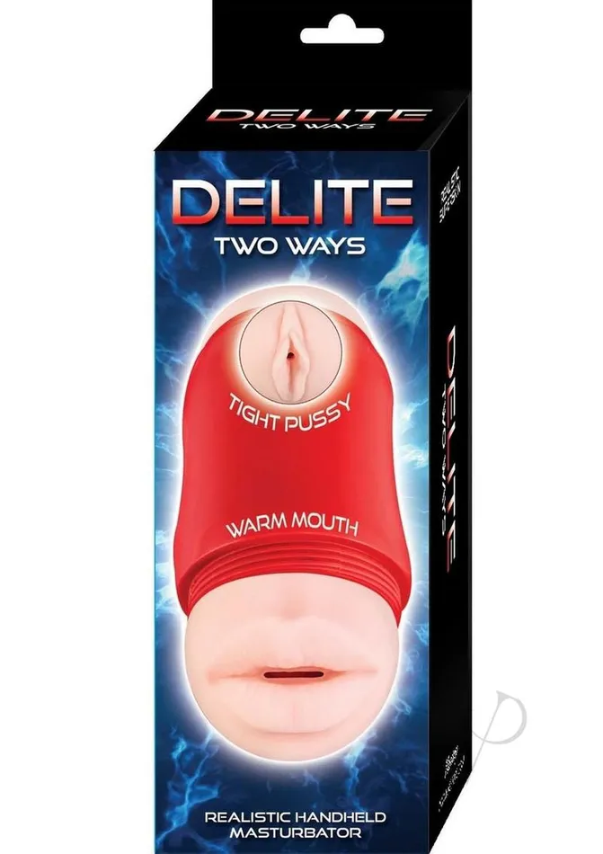 Delite Delite Two Ways Mouth Vagina Vanilla Male Sex Toys