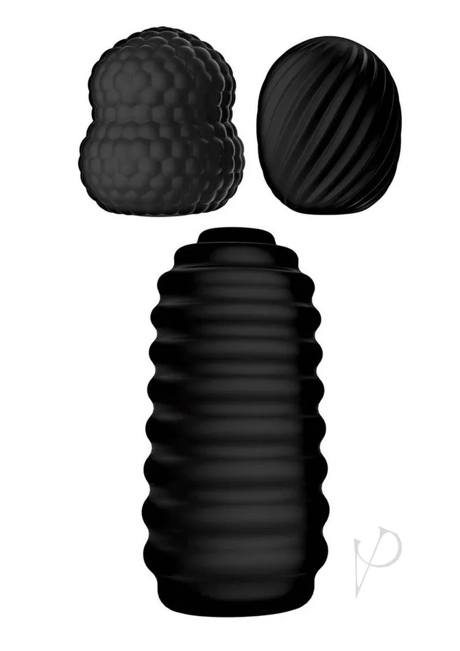 Delite Pocket Masturbator Kit Black Novelties By Nasswalk Inc Male Sex Toys