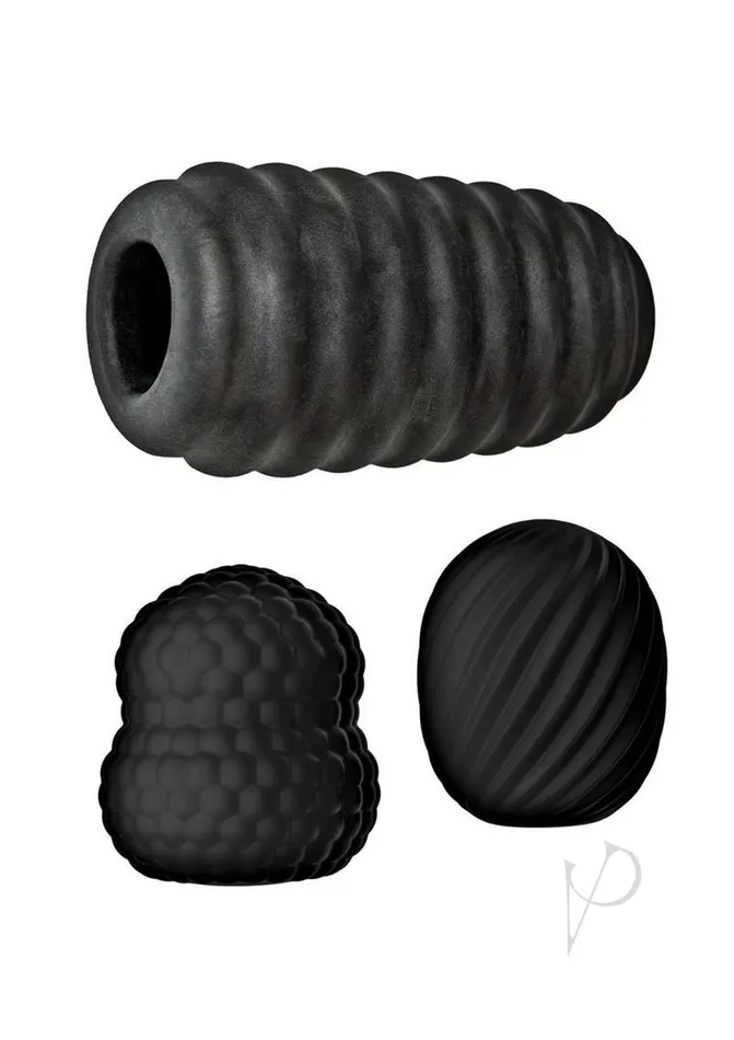 Delite Pocket Masturbator Kit Black Novelties By Nasswalk Inc Male Sex Toys