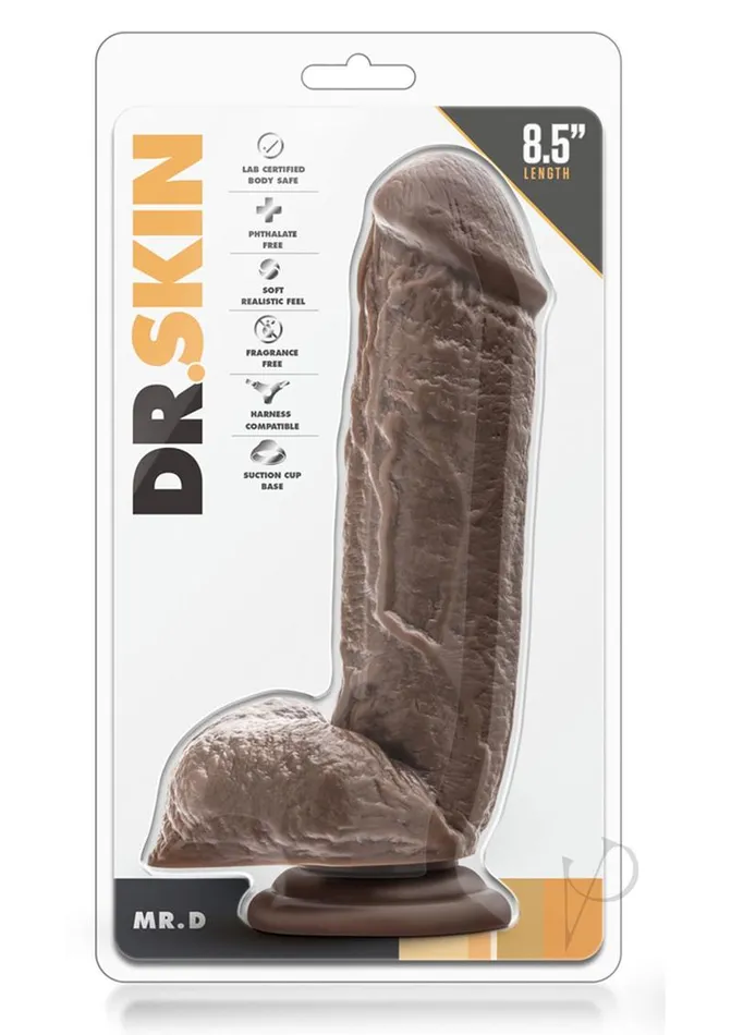 Dildos Dr Skin Dr Skin Mr D 85 Dildo Chocolate