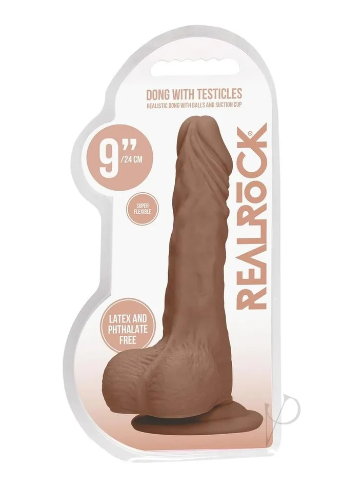 Dildos Realrock Dong With Balls 9 Tan Real Rock
