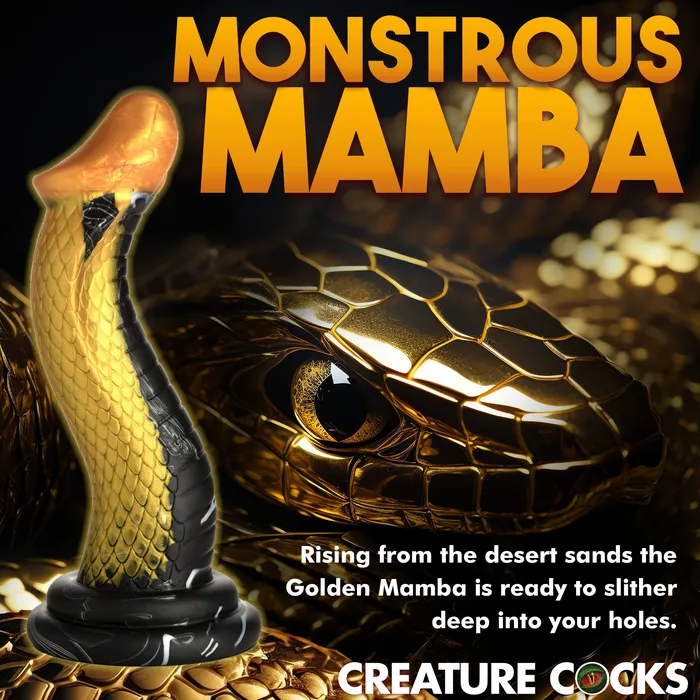 Dildos XR Brands The Golden Snake Dildo