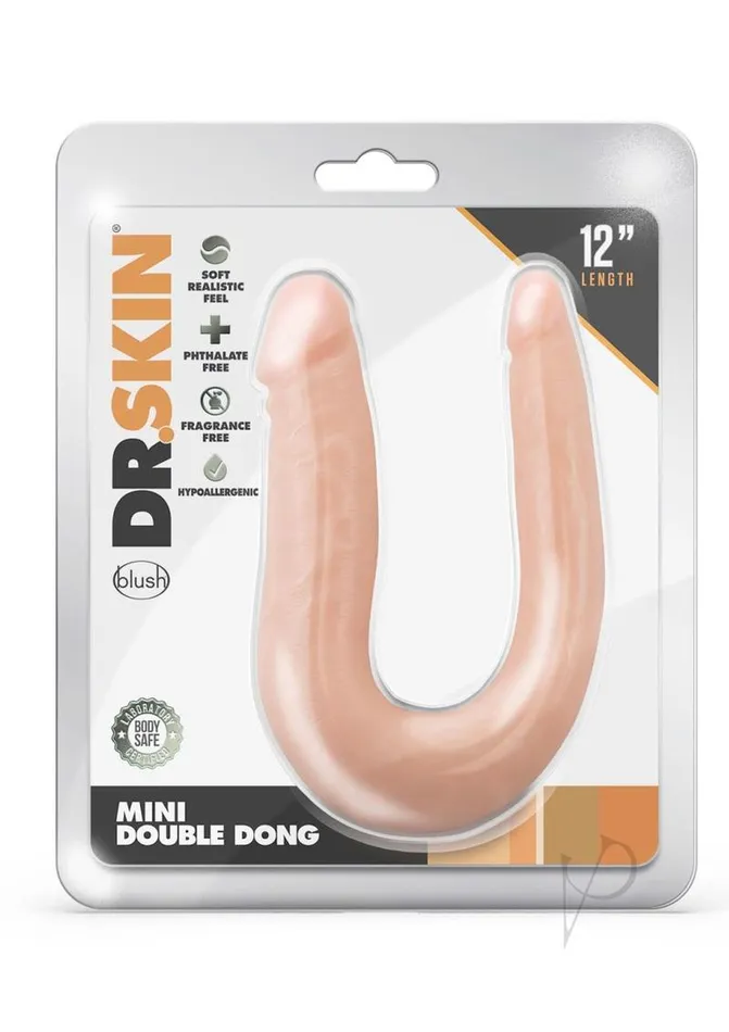 Dr Skin Dildos Dr Skin Mini Double Dong Vanilla