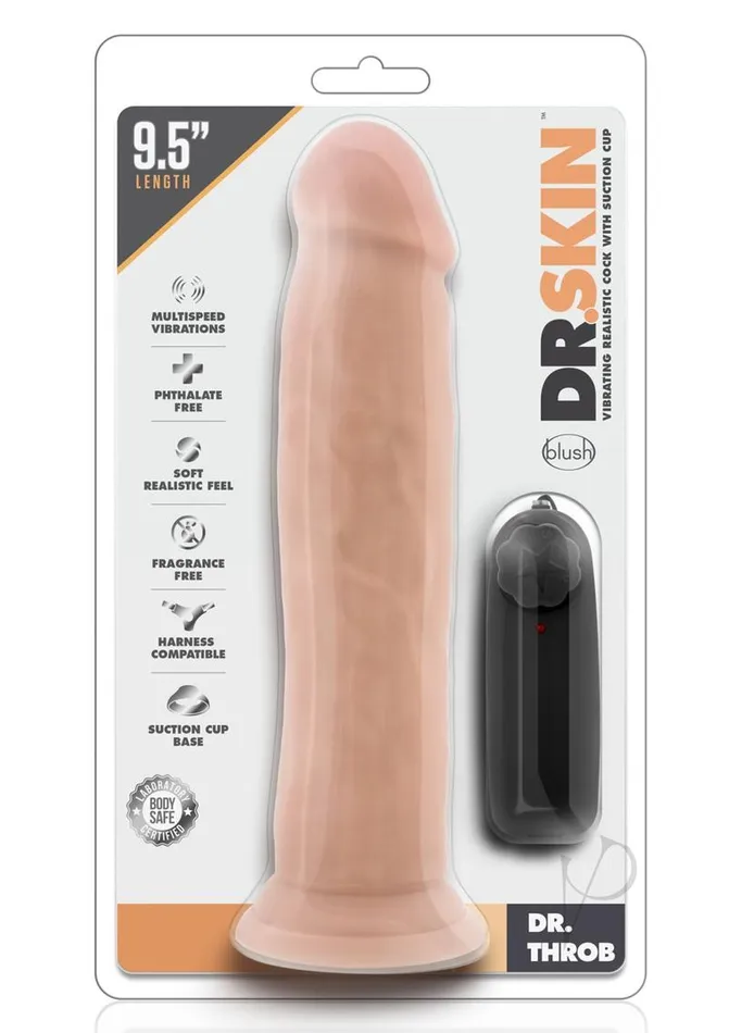 Dr Skin Dr Skin Dr Throb Vibe Cock Wsuction Van Female Sex Toys