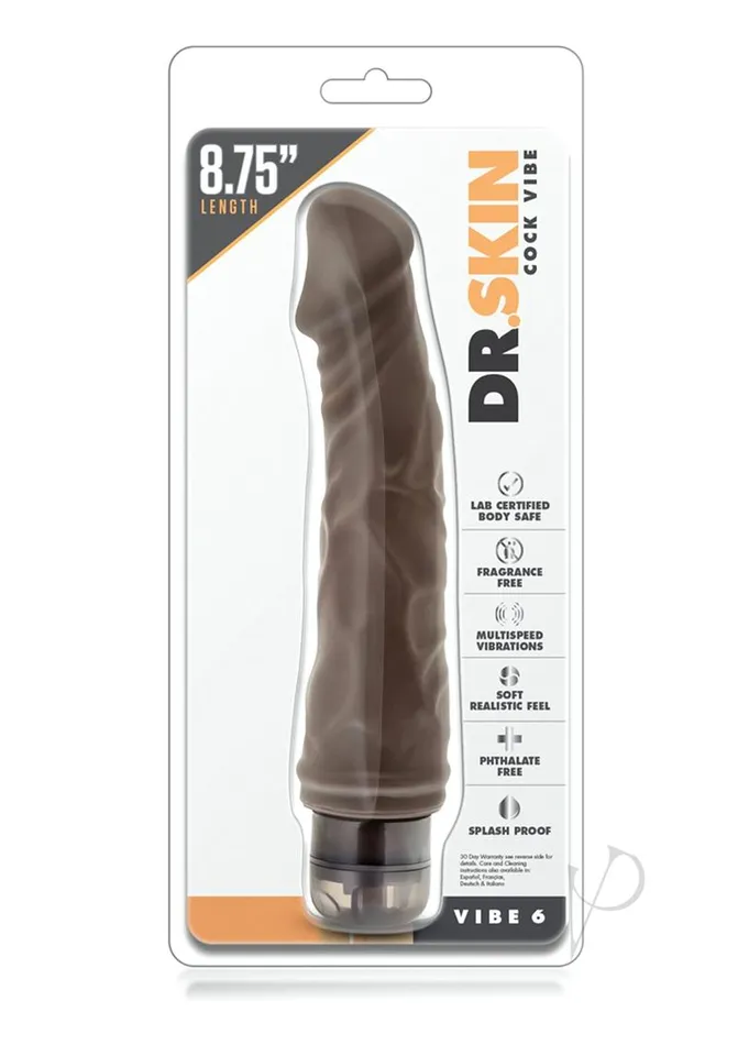 Dr Skin Female Sex Toys Dr Skin Vibe 06 Chocolate 875