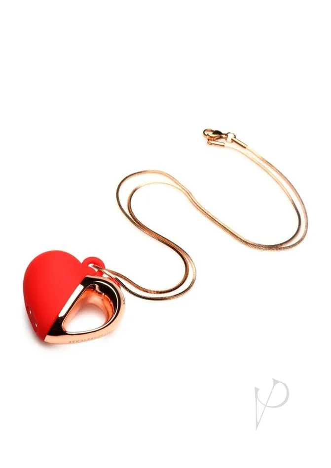 Female Sex Toys Charmed 10x Vibe Silicone Heart Necklace Charmed