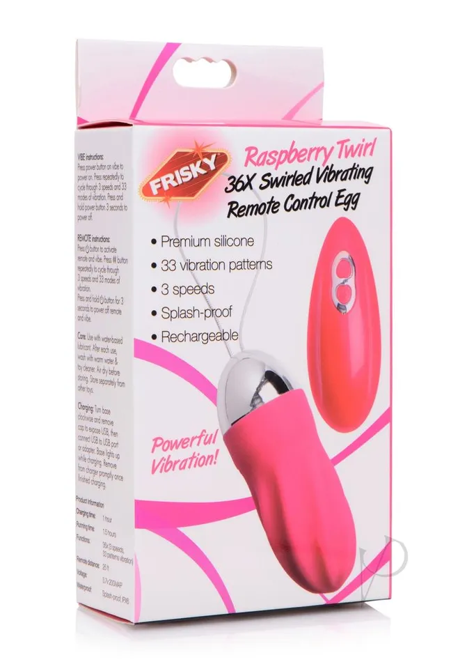 Female Sex Toys Frisky Frisky Raspberry Twirl Egg Magenta