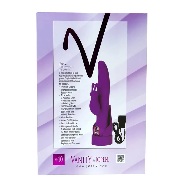 Female Sex Toys Jopen Vanity VR10 Quiet Dual Action Rabbit Vibrator