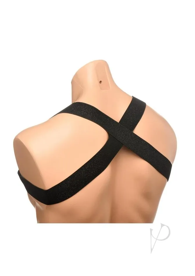 Female Sex Toys Master Series Ms Rave Chest Harness Lxl Blkgld