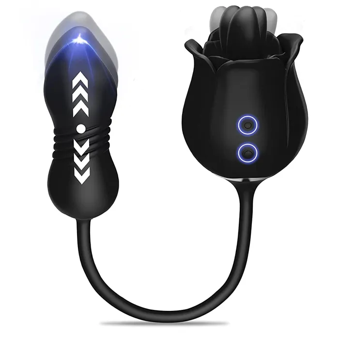 Female Sex Toys Sohimi SKYLAR Clitoral GSpot Stimulator Rose Toy with Tongue