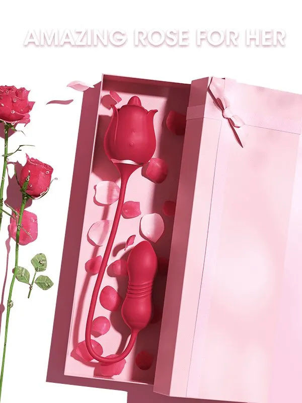 Female Sex Toys Sohimi SKYLAR Clitoral GSpot Stimulator Rose Toy with Tongue