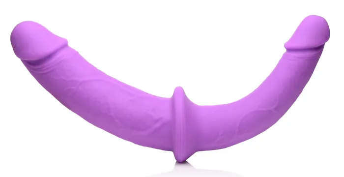 Female Sex Toys XR Brands Silicone Double Dildo With Harness