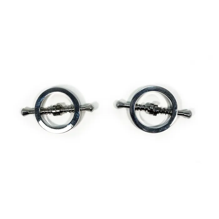 Fetish Pleasure Play Nipple Spring Clamp Circle Shaped Silver FNSTL Couples Fetish Pleasure Play Nipple Spring Clamp Circle Shaped Silver FNSTL Couples