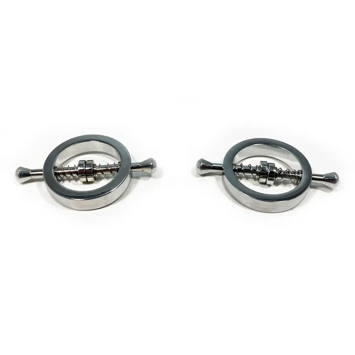 Fetish Pleasure Play Nipple Spring Clamp Circle Shaped Silver FNSTL Couples Fetish Pleasure Play Nipple Spring Clamp Circle Shaped Silver FNSTL Couples