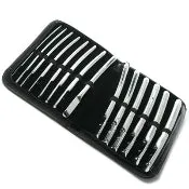 fetishtoyboxcom DELUXE FLAT ENDED URETHRAL HEGAR SOUNDS KIT 14 PIECE Male Sex Toys