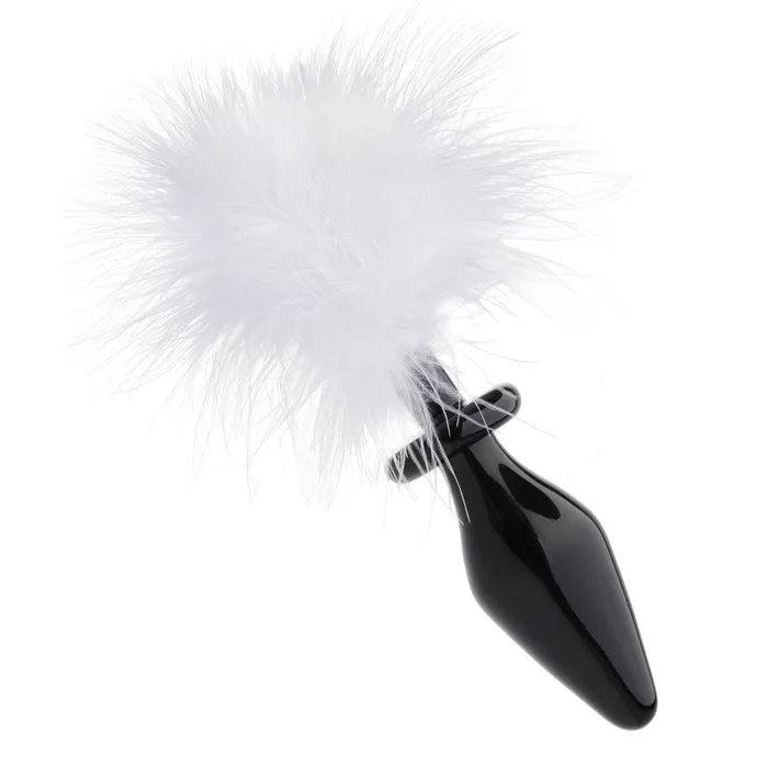 Fluffer Bunny Tail Glass Anal Plug XR Brands Anal