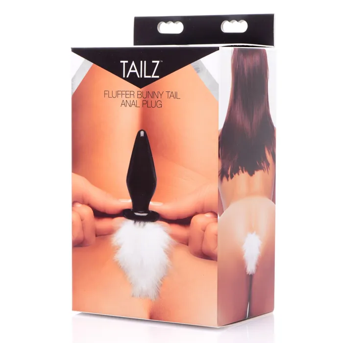 Fluffer Bunny Tail Glass Anal Plug XR Brands Anal