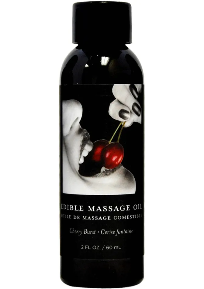 Hemp Seed Body Care Couples Edible Massage Oil Cherry 2oz