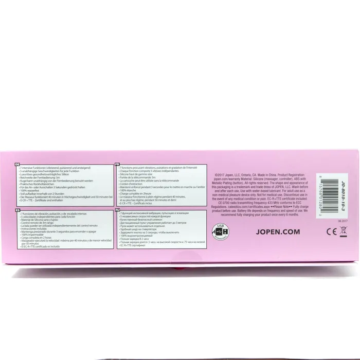 Jopen Amour Luxury 7 Function USB Rechargeable Remote Bullet Vibrator Jopen Female Sex Toys