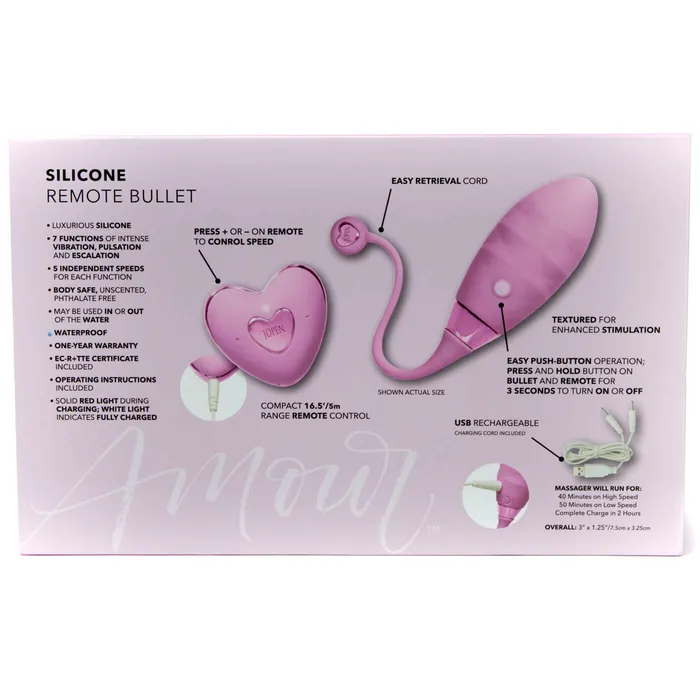 Jopen Amour Luxury 7 Function USB Rechargeable Remote Bullet Vibrator Jopen Female Sex Toys