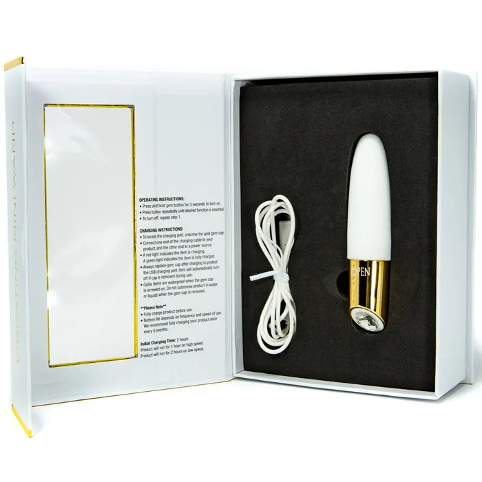 Jopen Female Sex Toys Jopen Callie Mini Wand 7 Function Waterproof USB Rechargeable Bullet Vibrator