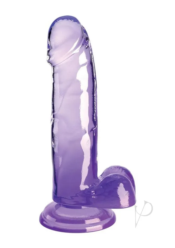 Kc 7 Cock Clear Wballs Purple King Cock Dildos