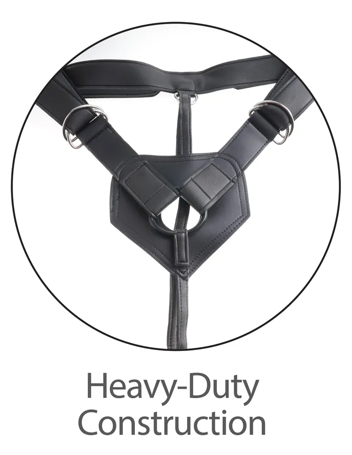 King Cock Female Sex Toys StrapOn Harness w 9 Uncut Hollow Cock by King Cock
