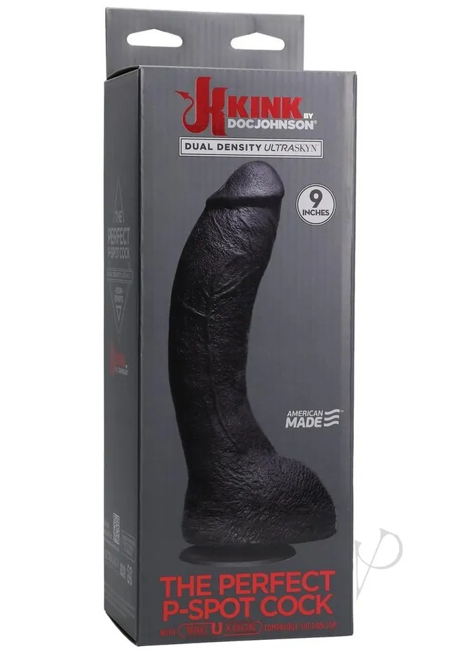 Kink Dildos Kink Perfect Pspot Cock Black