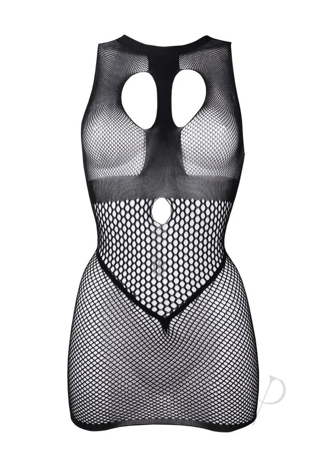 Le Desir Female Sex Toys Duo Net Open Cup Mini Dress Os Blk