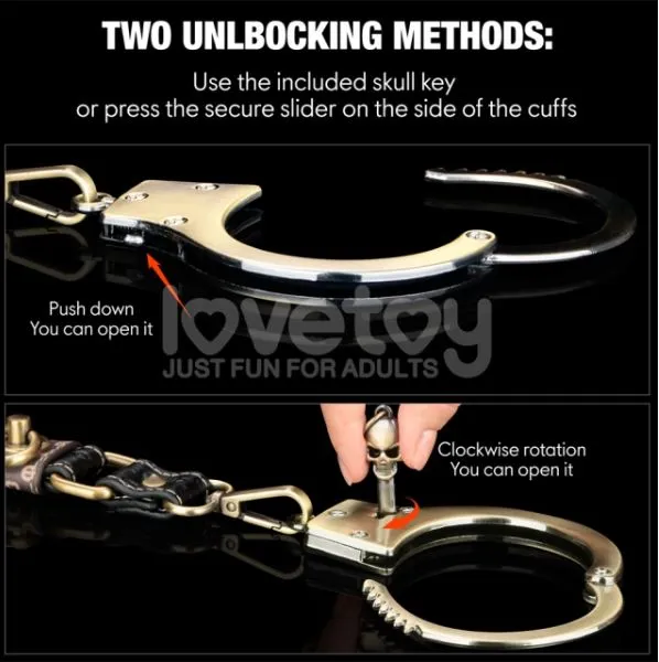 LTI CO Couples Rebellion Reign Heave Metal Bronze Handcuffs by LoveToy LTI CO Couples Rebellion Reign Heave Metal Bronze Handcuffs by LoveToy