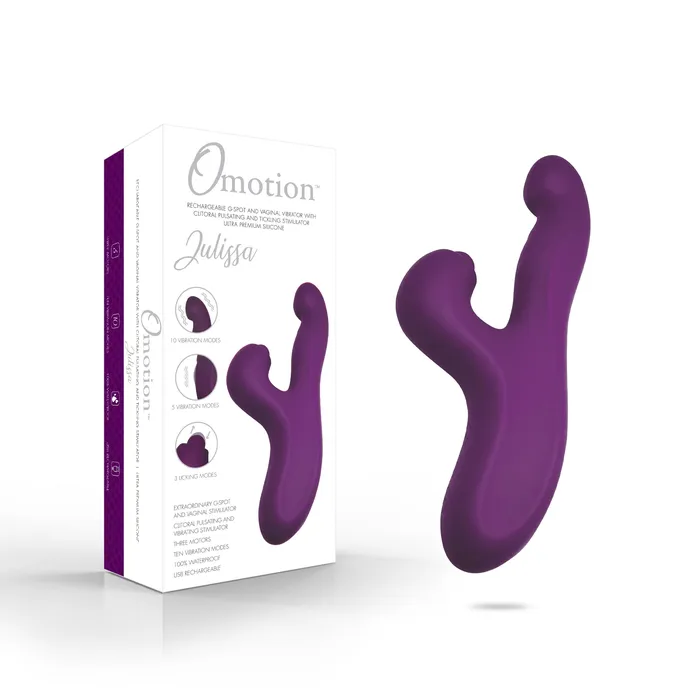 LWCL Omotion Julissa Thumper Rabbit Personal Massager Vibrator Purple Vibrators
