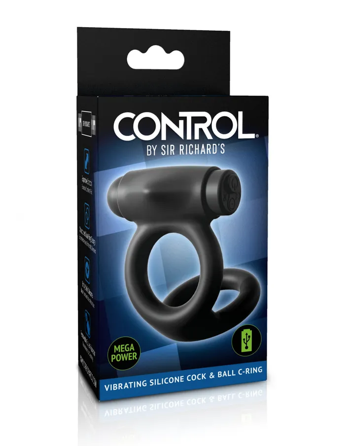 Male Sex Toys CONTROL bySir Richards Vibrating Silicone Cock Ball CRing Sir Richards