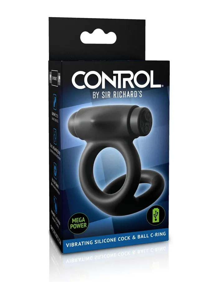 Male Sex Toys CONTROL bySir Richards Vibrating Silicone Cock Ball CRing Sir Richards